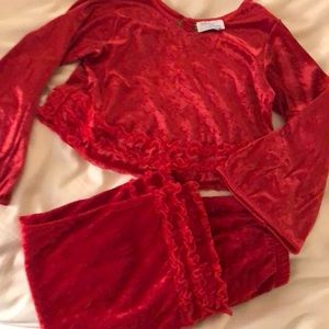 Girls velour pajamas!